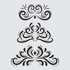 Vintage floral ornaments  vector