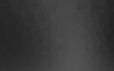 Dark Silver, Gray vector polygon abstract layout.