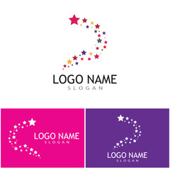 Star icon Template vector illustration design