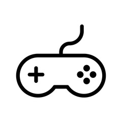 game controller line icon illustration vector graphic