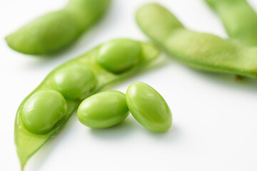 枝豆　白背景イメージ