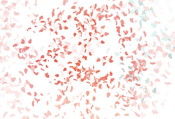 Light red vector template with memphis shapes.