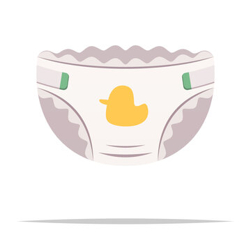 recommend clip art: Baby diaper vector isolated illustration