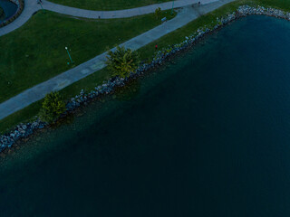 Centenial Park blue hour shoreline Barrie Ontario Canada