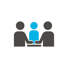 illustration of human resources user icon, job application, interview, job search.