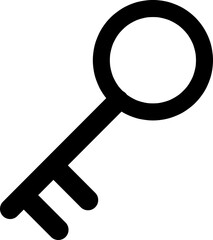 Key vector icon. Open house key icon. Key from the lock icon. Key icon - information protection symbol.eps