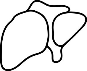 Liver vector icon. Liver sign. Medical isolated vector symbol for web and mobile app.eps