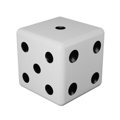 3D Dice Icon Illustration