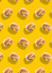 Burger Pattern background food