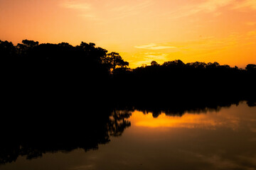 sunrise over the river