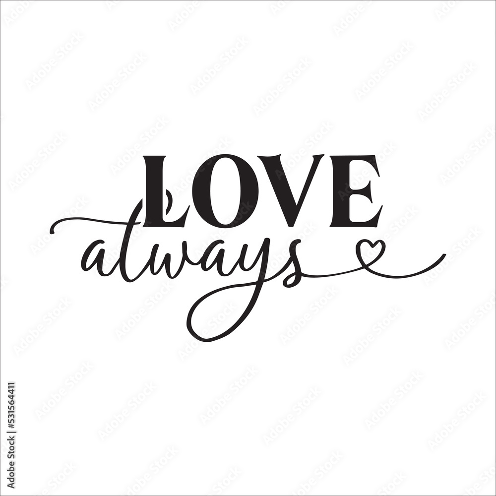 Wall mural love always eps design