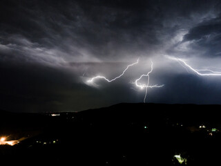 lightning in the night