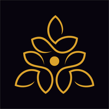 lotus logo design, therapy logo design, feminine logo, flower, lotus, nature, icon, line, premium, graphic design logo lotus flower therapist, yoga