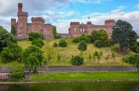 Castle on the River Ness in Inverness, Inverness-shire, Scotland