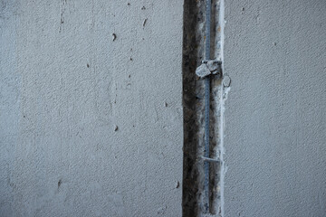 Wire casing in empty new house