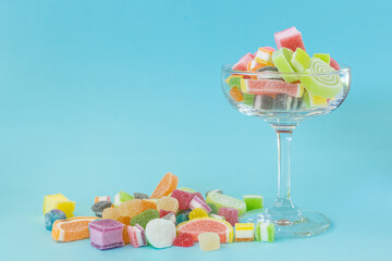 colorful candies and jellies, sweet, jelly, fruit, flavor, confectionery, colorful, sugar