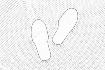 Walking shoe footprint