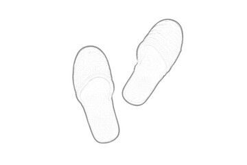 Footprint isolated on white background