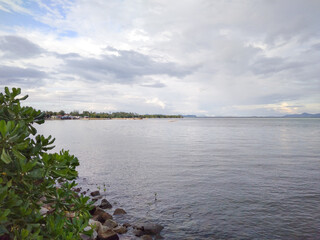 View in Tanjung Ru Beach in Belitung. Belitung Island, Indonesia.