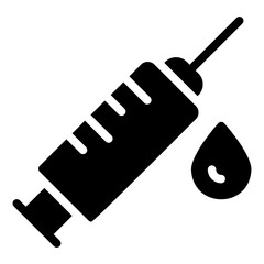 syringe glyph icon