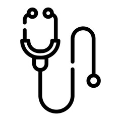 stethoscope line icon