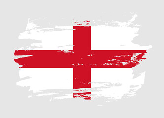 Grunge style textured flag of England country