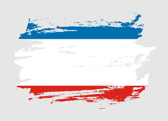 Grunge style textured flag of Crimea country