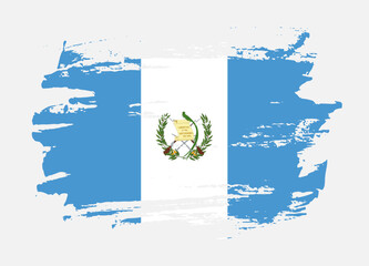 Grunge style textured flag of Guatemala country
