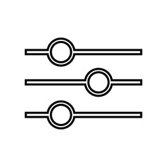 Graphic flat filter icon for your design and website
