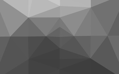 Light Silver, Gray vector triangle mosaic cover.