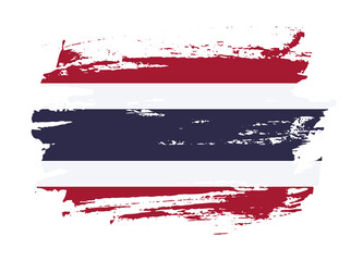 Grunge style textured flag of Thailand country