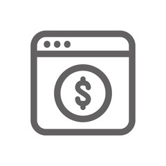 financial content icon . Perfect for business website or user interface applications. vector sign and symbol