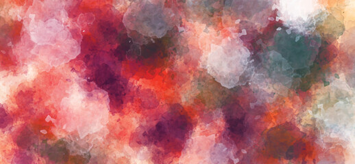 Dark abstract blue red and purple background. Distressed vintage grunge and watercolor paint stains. Realistic rusty texture metal grunge.	