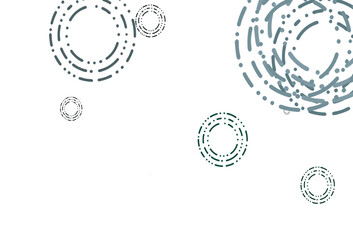 Light Green vector layout with circle shapes.