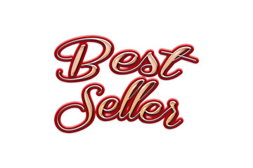 Best Seller 3D letter calligraphy with red gradient background