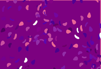 Light Purple vector texture with random forms.