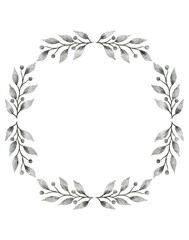 Floral wreath watercolor 
