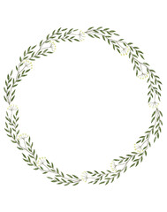 Floral wreath watercolor 