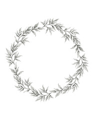 Floral wreath watercolor 