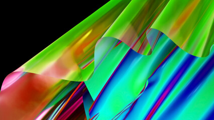 3d rendering, Abstract gradient holographic iridescent background, Wallpaper, Display, Screen, Monitor