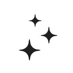 simple stars sparkle icon vector illustration