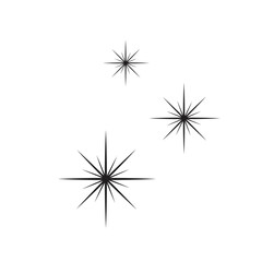 simple stars sparkle icon vector illustration