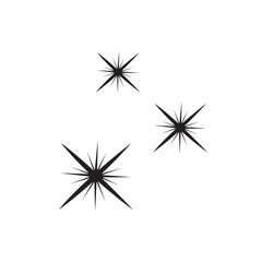 Fototapeta premium simple stars sparkle icon vector illustration