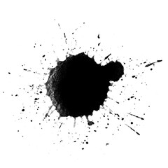 Black Splatter Paint Splash
