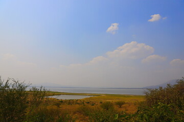 Lam Takhong Dam with water