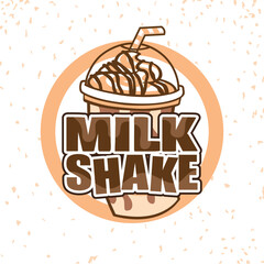 Milk Shake Cups Logo Design