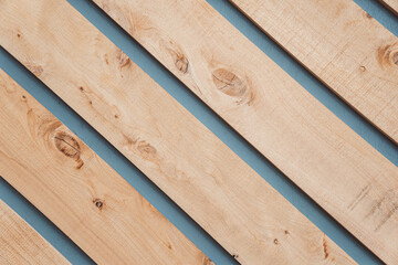 Background of Wood on Painted Wall