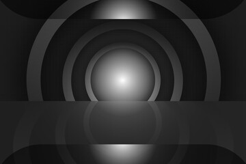 Obraz premium abstract tunnel black background illustration 