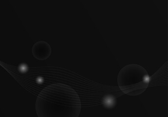 Dark background with circles
