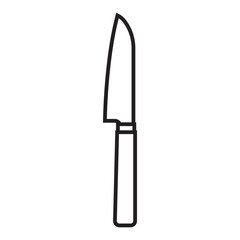 Knife icon with a line style that is suitable for your modern business